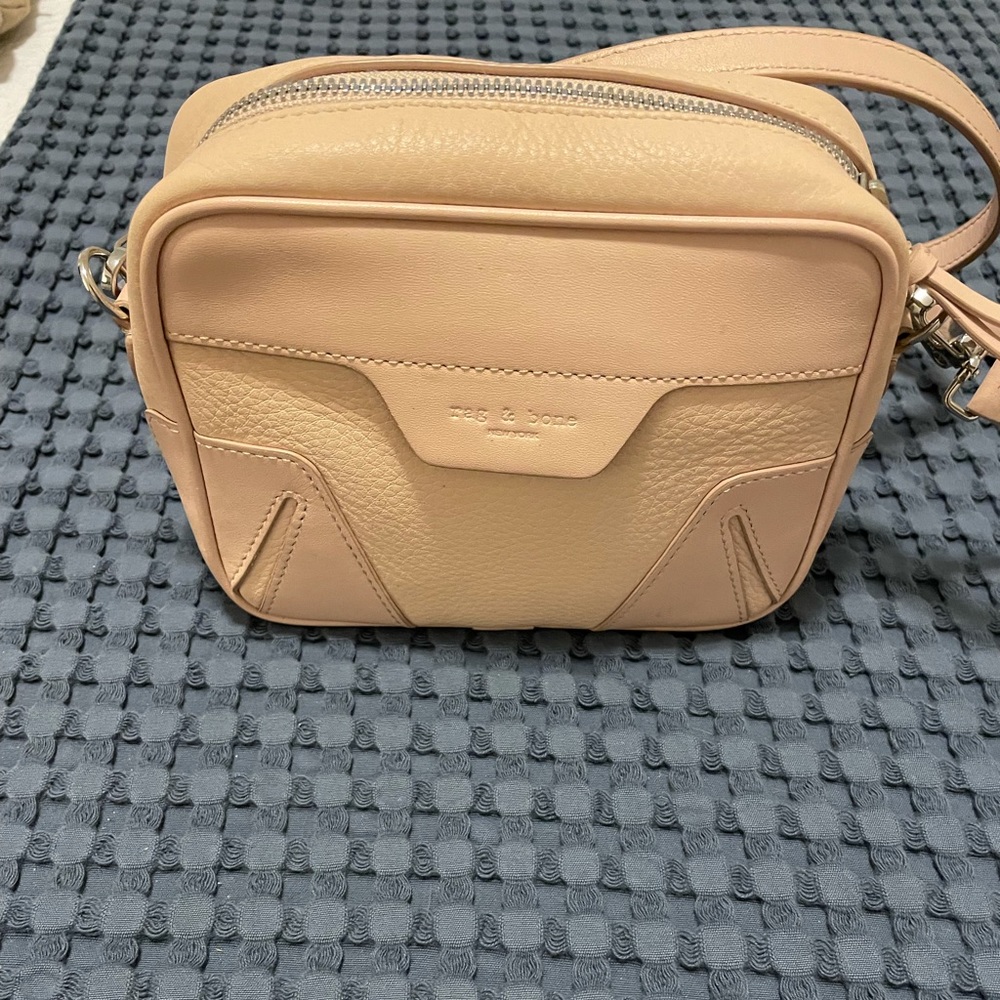 Rag & Bone Pale Pink Leather Mini-Crossbody Bag